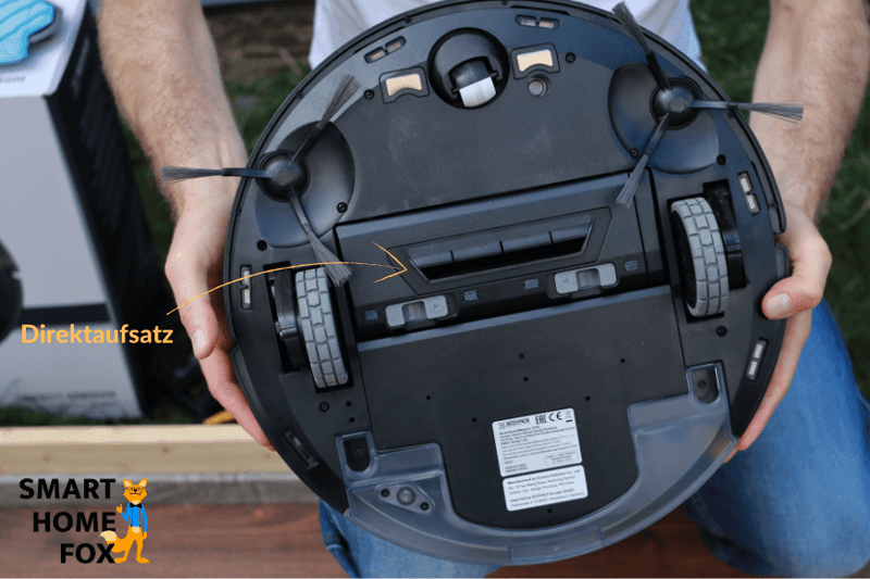 Der Direktaufsatz ist beim Deebot OZMO 950 angebracht